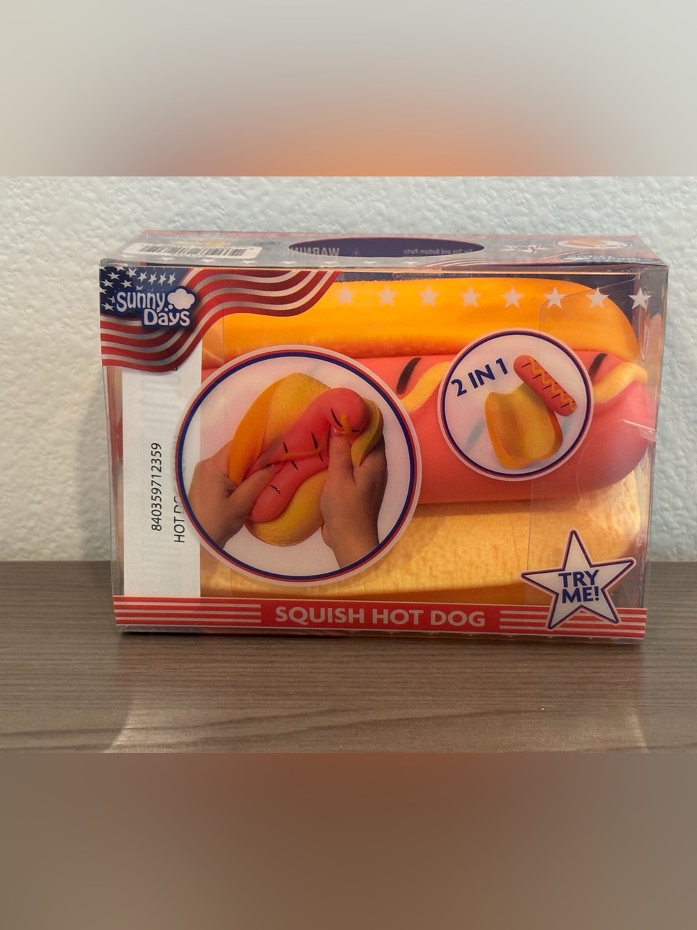 Sunny Days Squish Hot Dog 2 in 1